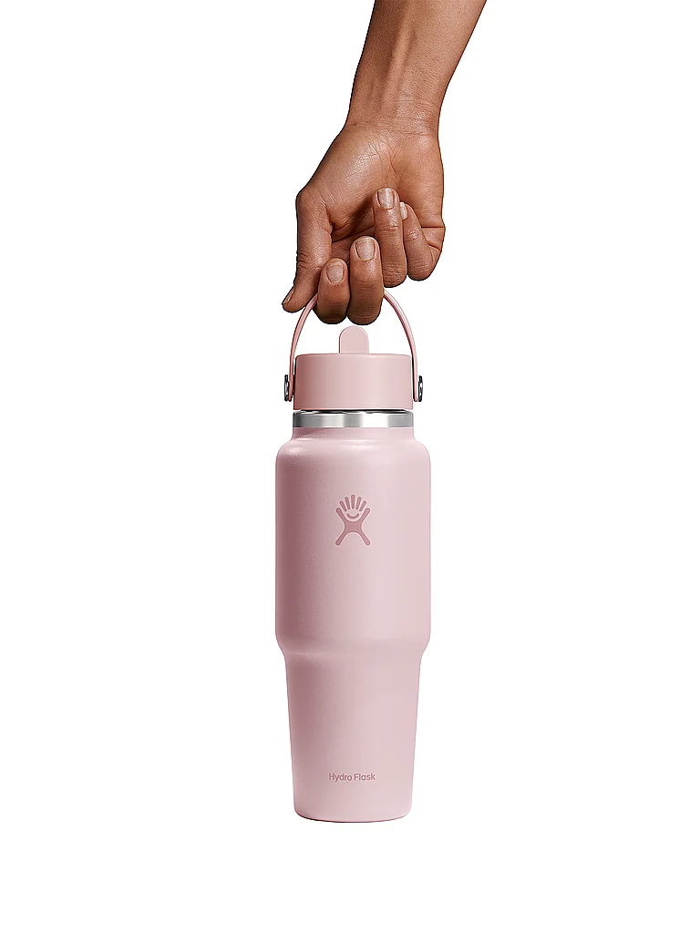 HYDRO FLASK Trinkflasche 32oz Wide Mouth Travel Bottle with Flex Straw Cap rosa — Bild 3